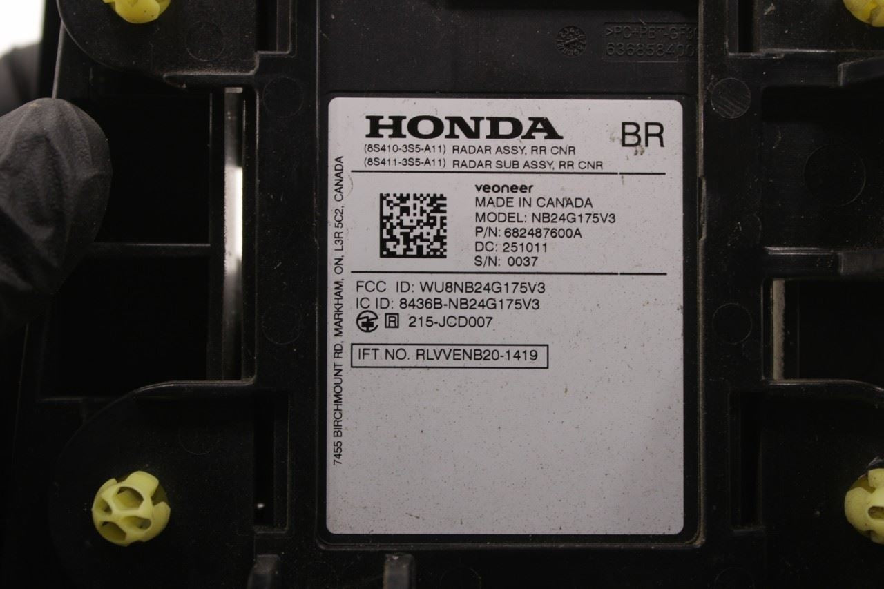 2023-2026 Acura Integra A-Spec RR Right Blind Spot Detection Radar Sensor Module - Alshned Auto Parts