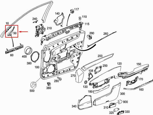 10-16 Mercedes-Benz E350 Sport 4MATIC FR RH and LH Door Speaker w/ Corner Covers - Alshned Auto Parts