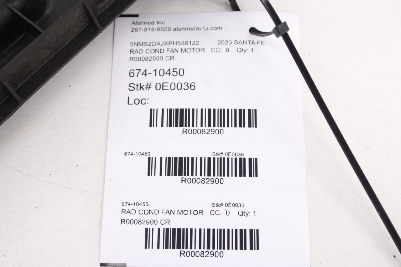 2021-23 Hyundai Santa Fe SEL 2.5L AWD Radiator Cooling Fan Motor Assembly *ReaD*21