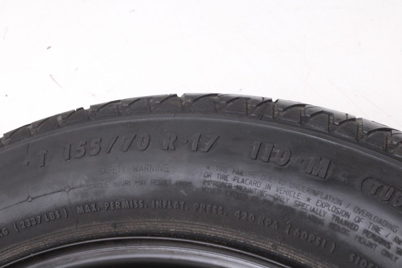 2010-16 Mercedes-Benz E350 Sport 4Matic Spare Wheel Tire Continental T155/70R17 - Alshned Auto Parts