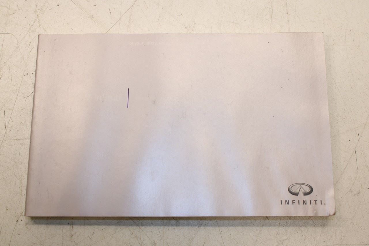 2017 Infiniti QX50 Owners Manual Set with Case R72267 *ReaD* - Alshned Auto Parts