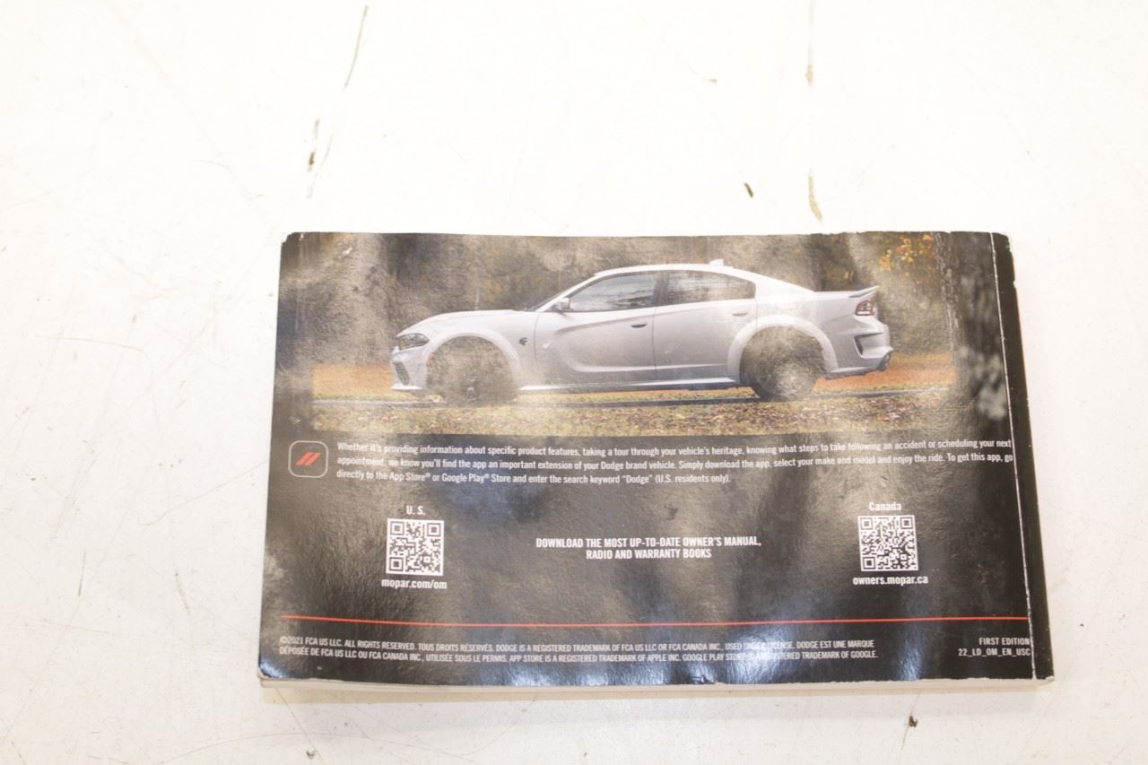 2022 Dodge Charger GT AWD Owners Manual Set with Case 68564677AA OEM - Alshned Auto Parts