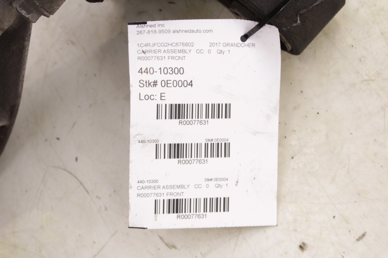 11-21 Jeep Grand Cherokee Overland Front Axle Differential 3.45 ratio 195mm 116K - Alshned Auto Parts