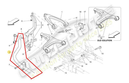 17-21 Maserati Ghibli 3.0L RWD Front Stabilizer Sway Anti-Roll Bar 670007274 OEM - Alshned Auto Parts