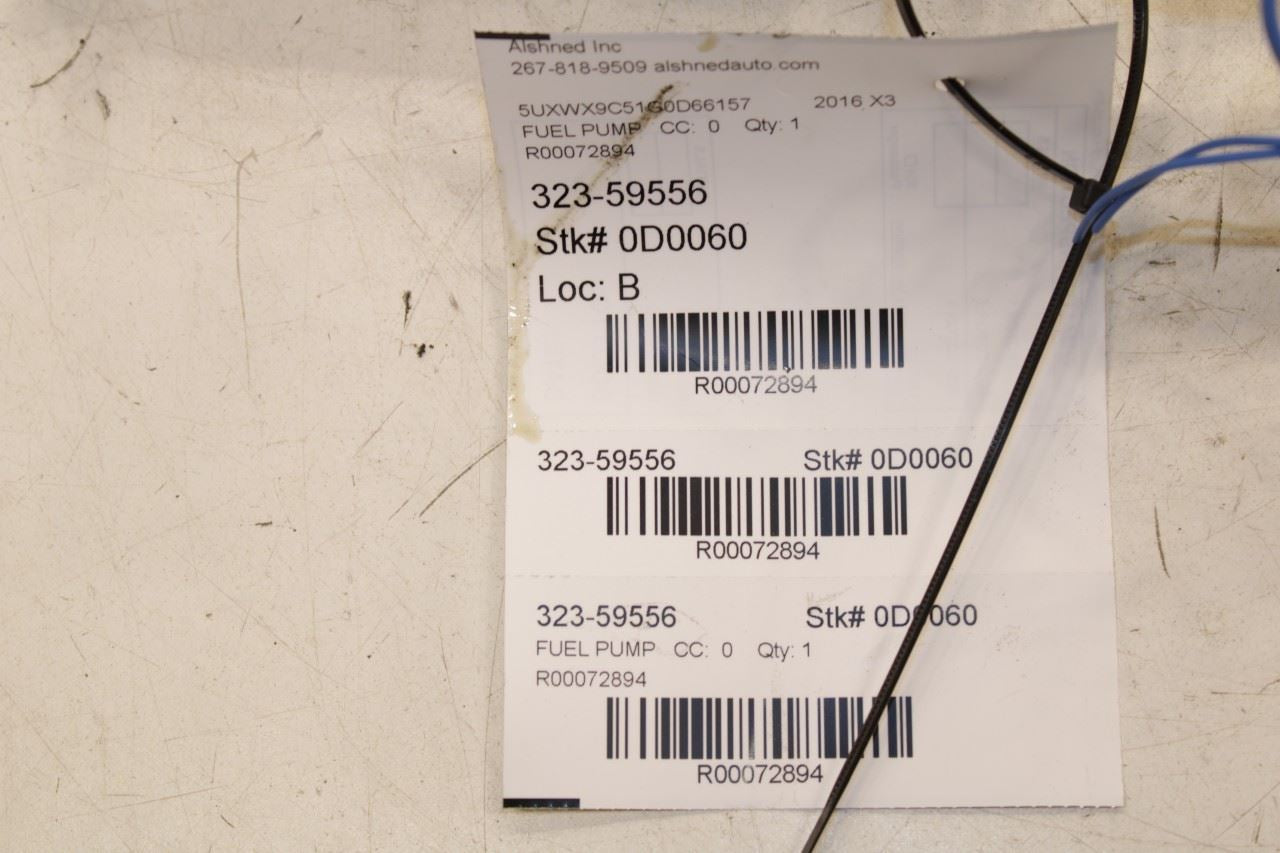 2011-2017 BMW X3 xDrive28i 2.0L Fuel Pump Assembly 16-11-7-319-502 OEM - Alshned Auto Parts
