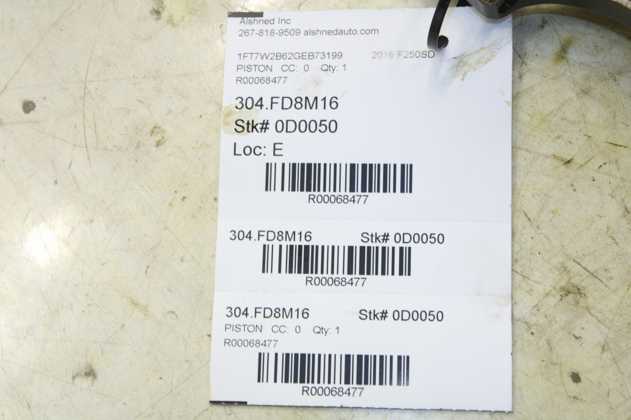 11-22 Ford F250 Crew Cab 6.2L Left No 4 Piston w/ Connecting Rod AL3Z-6108-K OEM - Alshned Auto Parts