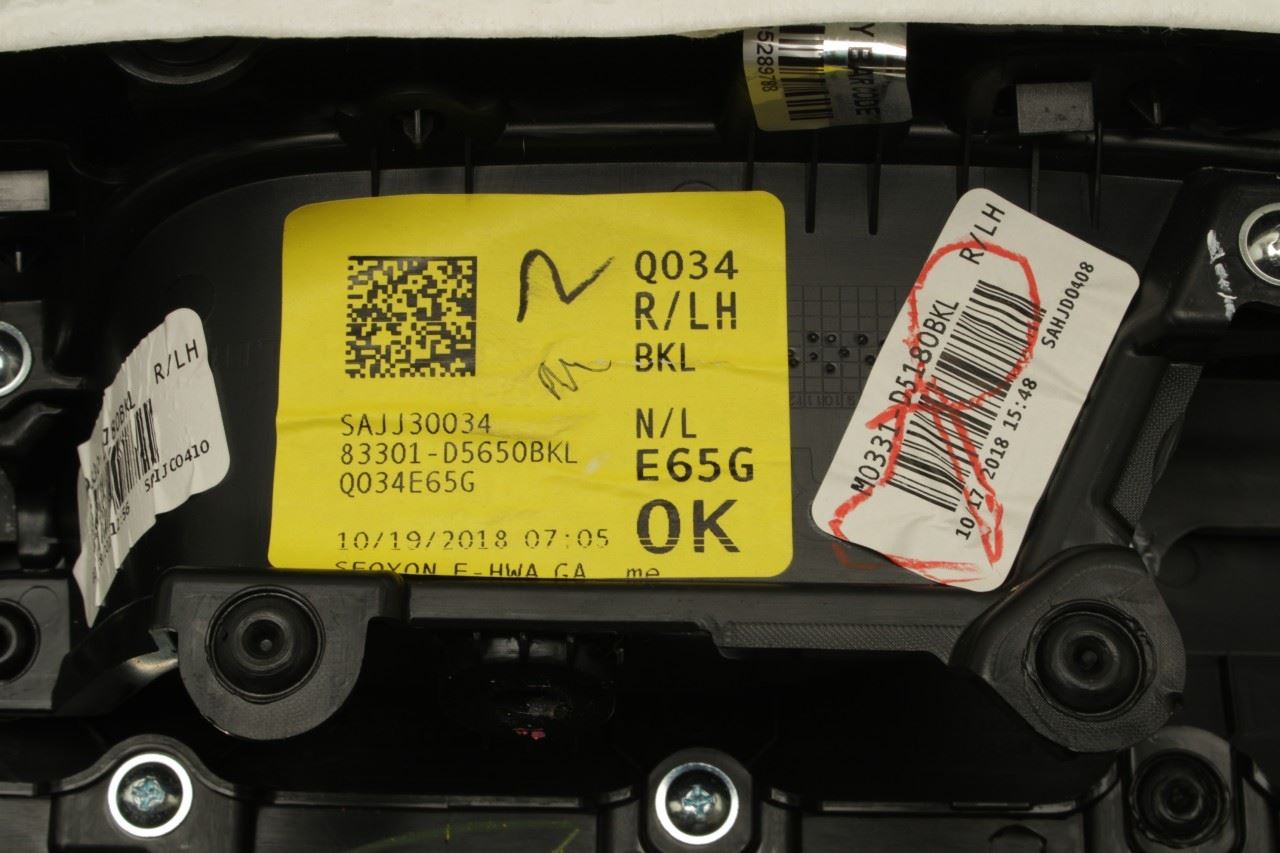 2019-2020 Kia Optima LX Rear Left Driver Door Trim Panel 83301-D5650BKL OEM - Alshned Auto Parts
