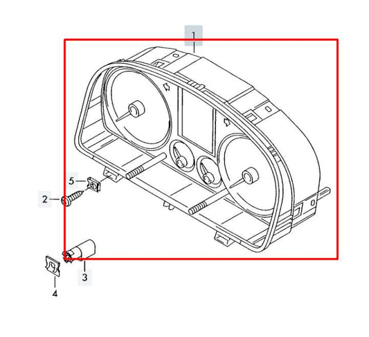 06-07 Volkswagen Golf GTI 2.0L Speedometer Gauge Instrument Cluster 222K Mileage - Alshned Auto Parts