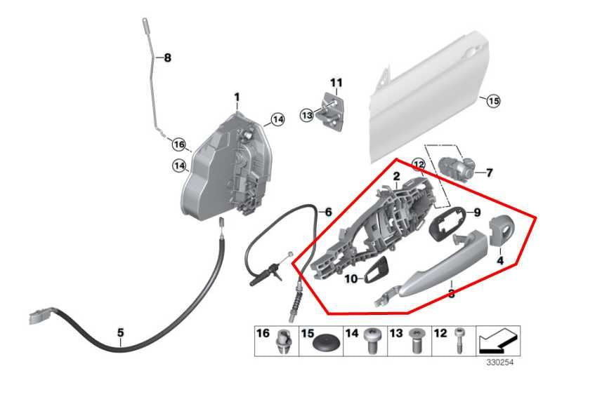 15-16 BMW 435i Gran Coupe xDrive Front RH Side Door Exterior Handle 51210445184 - Alshned Auto Parts