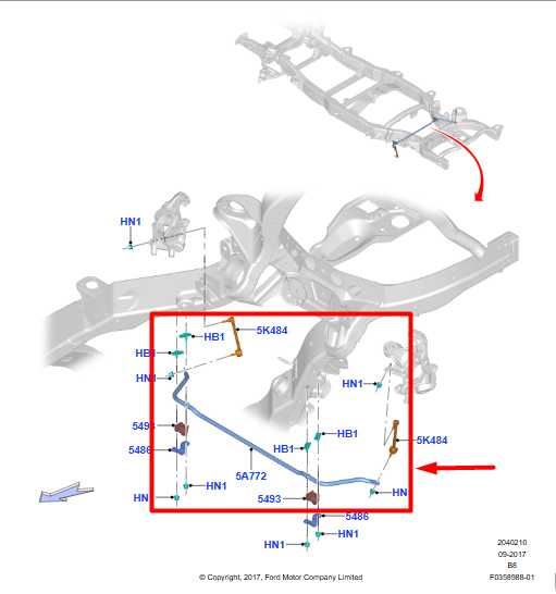 2018-21 Ford Expedition Rear Stabilizer Sway Anti-Roll Bar w/ Link JL14-5A772-AB - Alshned Auto Parts