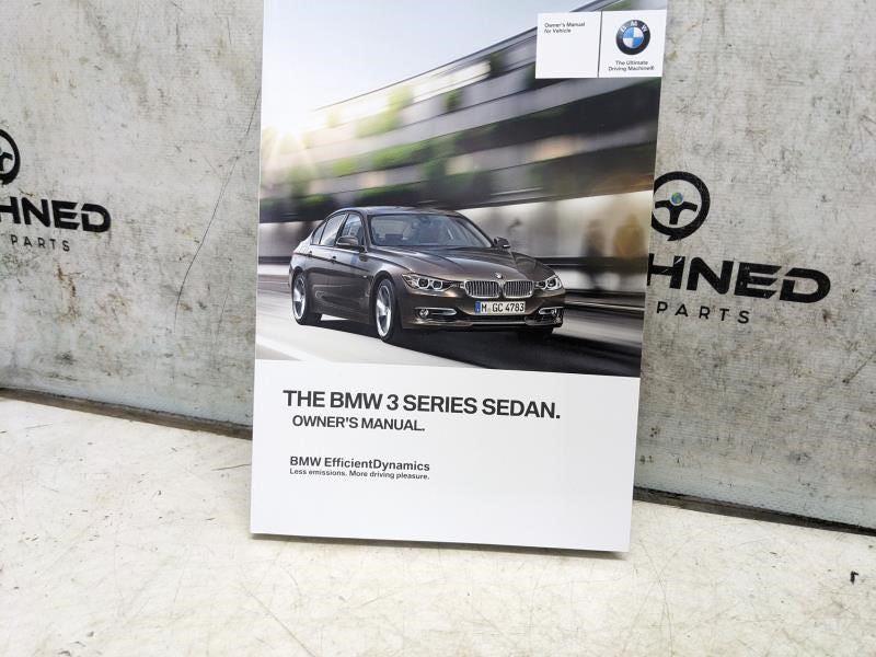 2015 BMW 3 Series Sedan Owners Manual Set with Case 01-40-2-960-440 OEM - Alshned Auto Parts