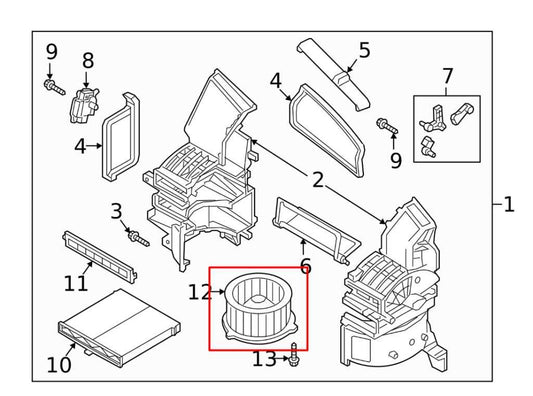 2016-2020 Mazda CX-3 Touring 2.0L HVAC Blower Motor Fan DD2F-61-B10 OEM - Alshned Auto Parts