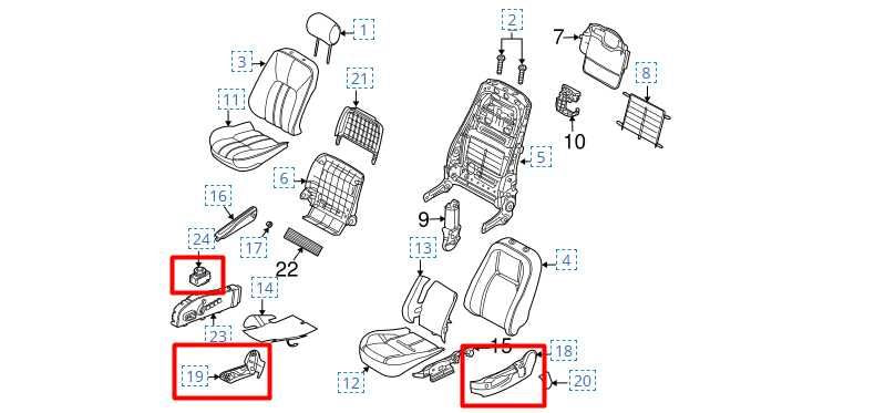 07-12 Land Rover Range Rover FR LH Seat Lower Trim Panel w/ Switch L0086468 - Alshned Auto Parts