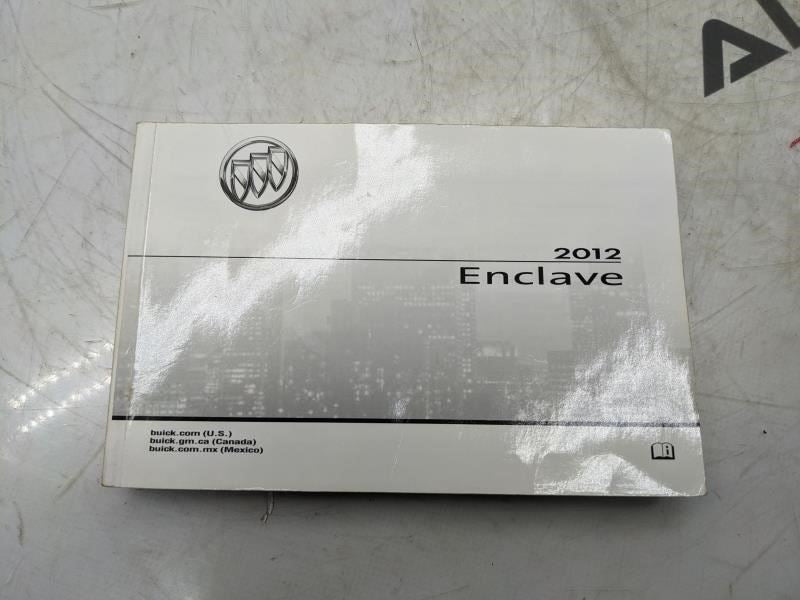 2012 Buick Enclave Owners Manual Set with Case w Map DVD 20906533A OEM - Alshned Auto Parts