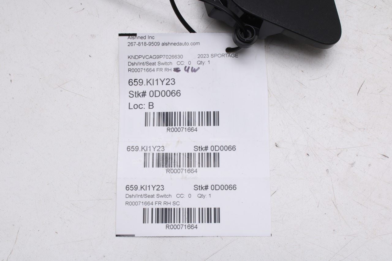 23-25 Kia Sportage Hybrid EX Front LH Seat Power Adjustment Switch 88070P1210WK - Alshned Auto Parts