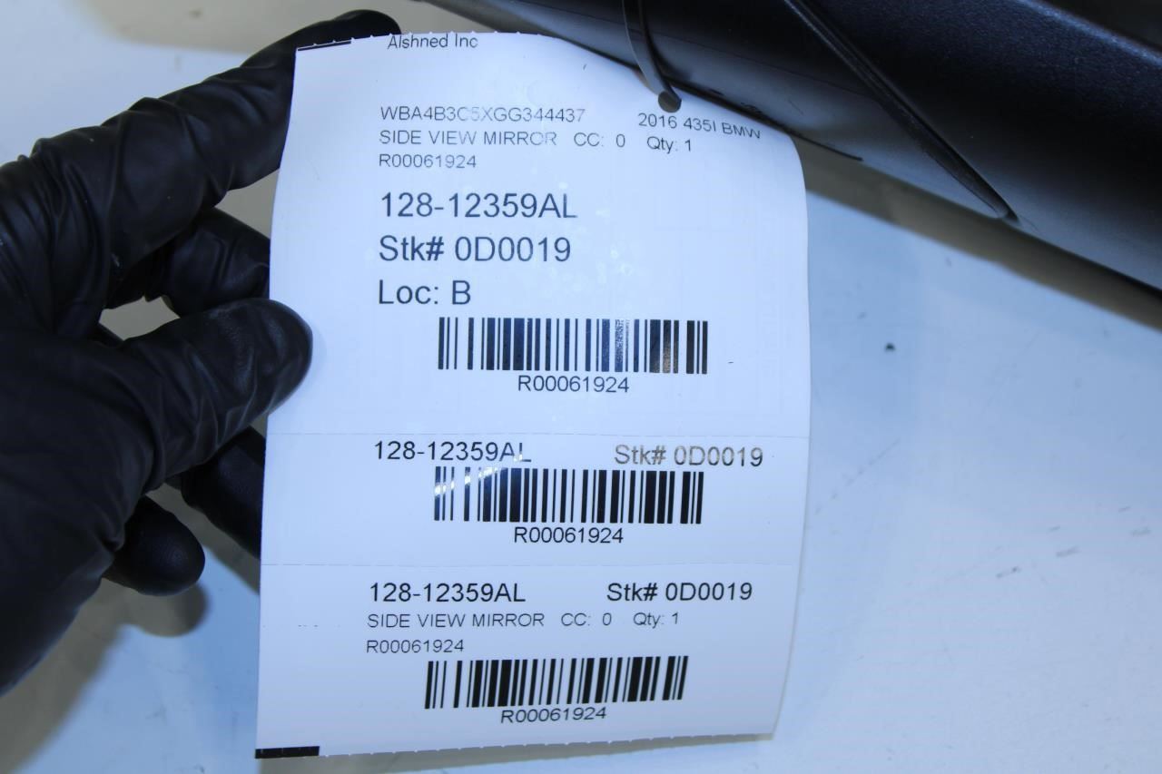 15-16 BMW 435i Gran Coupe xDrive Driver LH Side Rear View Mirror 51167285273 OEM - Alshned Auto Parts