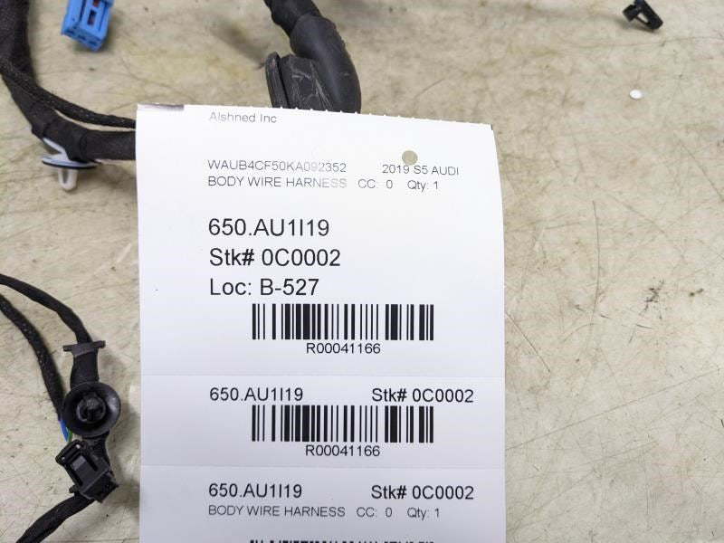 2018-2024 Audi S5 Rear Left Driver Side Door Wire Wiring Harness 8W8971687E OEM - Alshned Auto Parts
