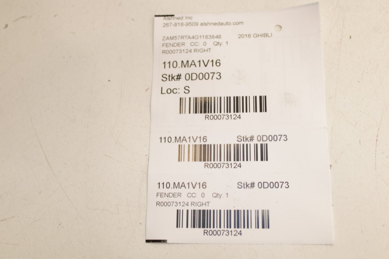 2014-21 Maserati Ghibli S Q4 Front Right Fender Air Outlet Vent Grille Set of 3 - Alshned Auto Parts