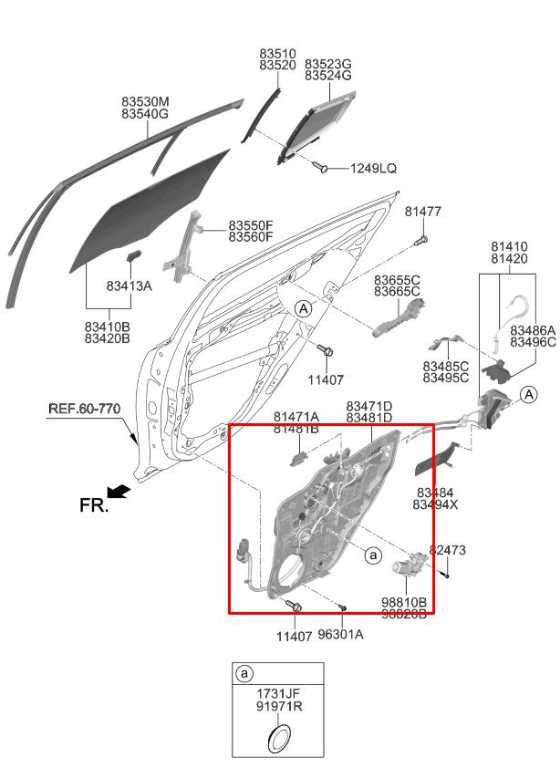 2018-23 KIA Stinger GT2 AWD Rear Left Door Window Regulator w/ Carrier and Motor - Alshned Auto Parts