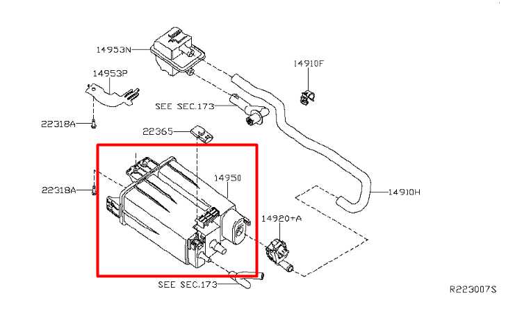 2003-18 Nissan Altima S 2.5L Fuel Vapor Evaporator Emission Canister 14950-7Y000 - Alshned Auto Parts