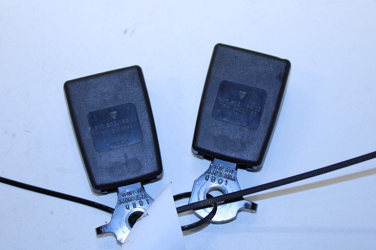 2010-16 Porsche Panamera 4 Rear Right and Left Side 2nd Row Seat Belt Buckle Set - Alshned Auto Parts