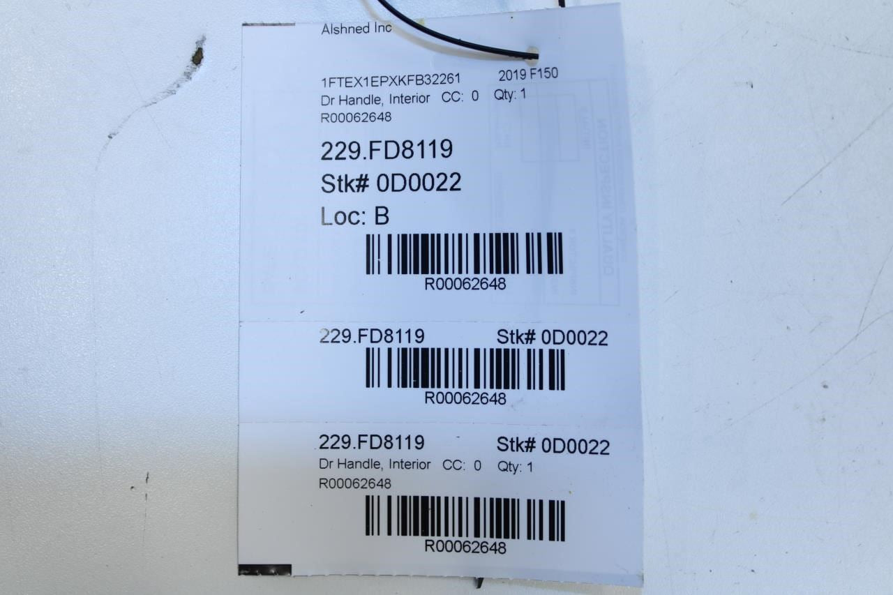 2015-2020 Ford F150 XL Rear Right Side Door Interior Handle FL34-18266B34-A OEM - Alshned Auto Parts