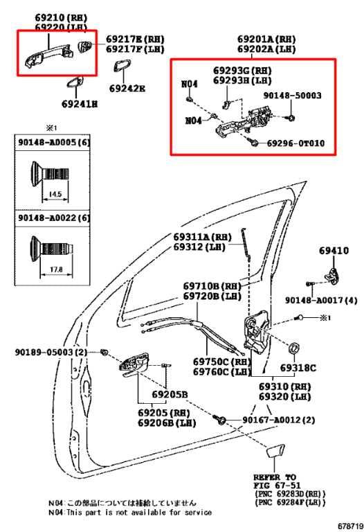 15-23 Toyota Tacoma Limited 3.5L Front Passenger Right Side Door Exterior Handle - Alshned Auto Parts