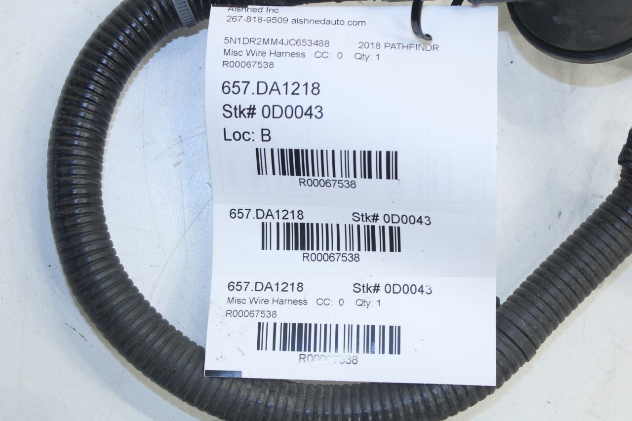 2016-2019 Nissan Pathfinder SV Rear Body Wiring Harness 24095-9PJ0B OEM - Alshned Auto Parts