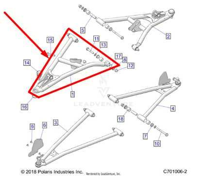 2020-2023 Polaris RZR XP 1000 Front Left Upper Control Arm Weld 1025143-458 OEM - Alshned Auto Parts