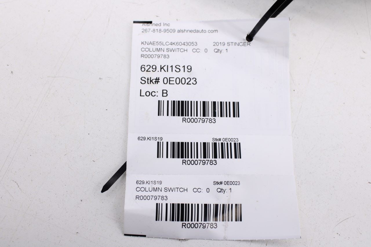 2018-21 Kia Stinger GT2 AWD 3.3L Steering Column Light Turn Signal Wiper Switch - Alshned Auto Parts