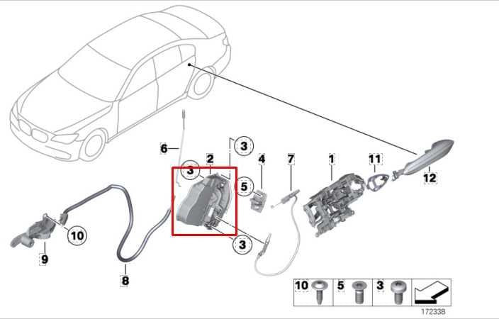 10-15 BMW 750I xDrive Rear Left Driver Side Door Lock Latch Actuator 51227185687 - Alshned Auto Parts