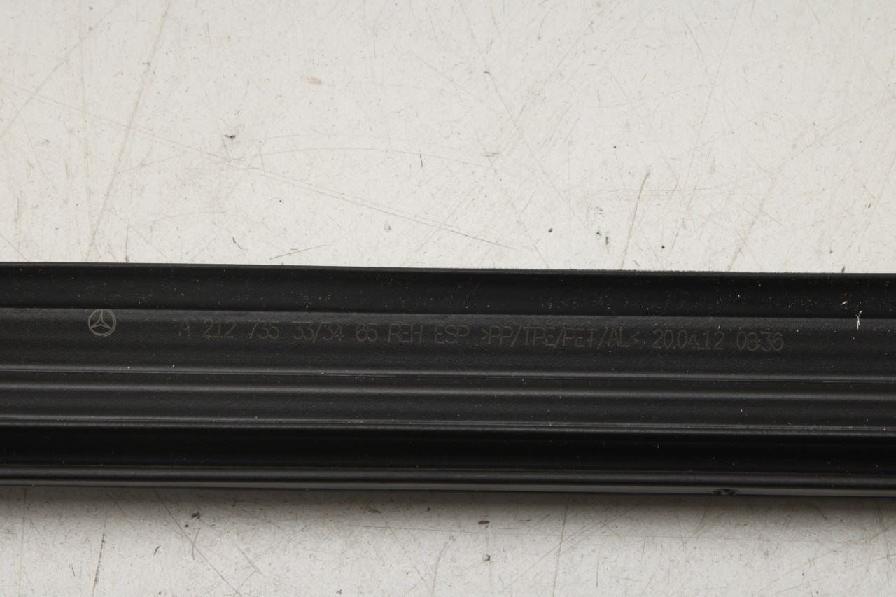 10-16 Mercedes-Benz E350 4Matic Rear Right Door Run Channel w/ Belt Weatherstrip - Alshned Auto Parts