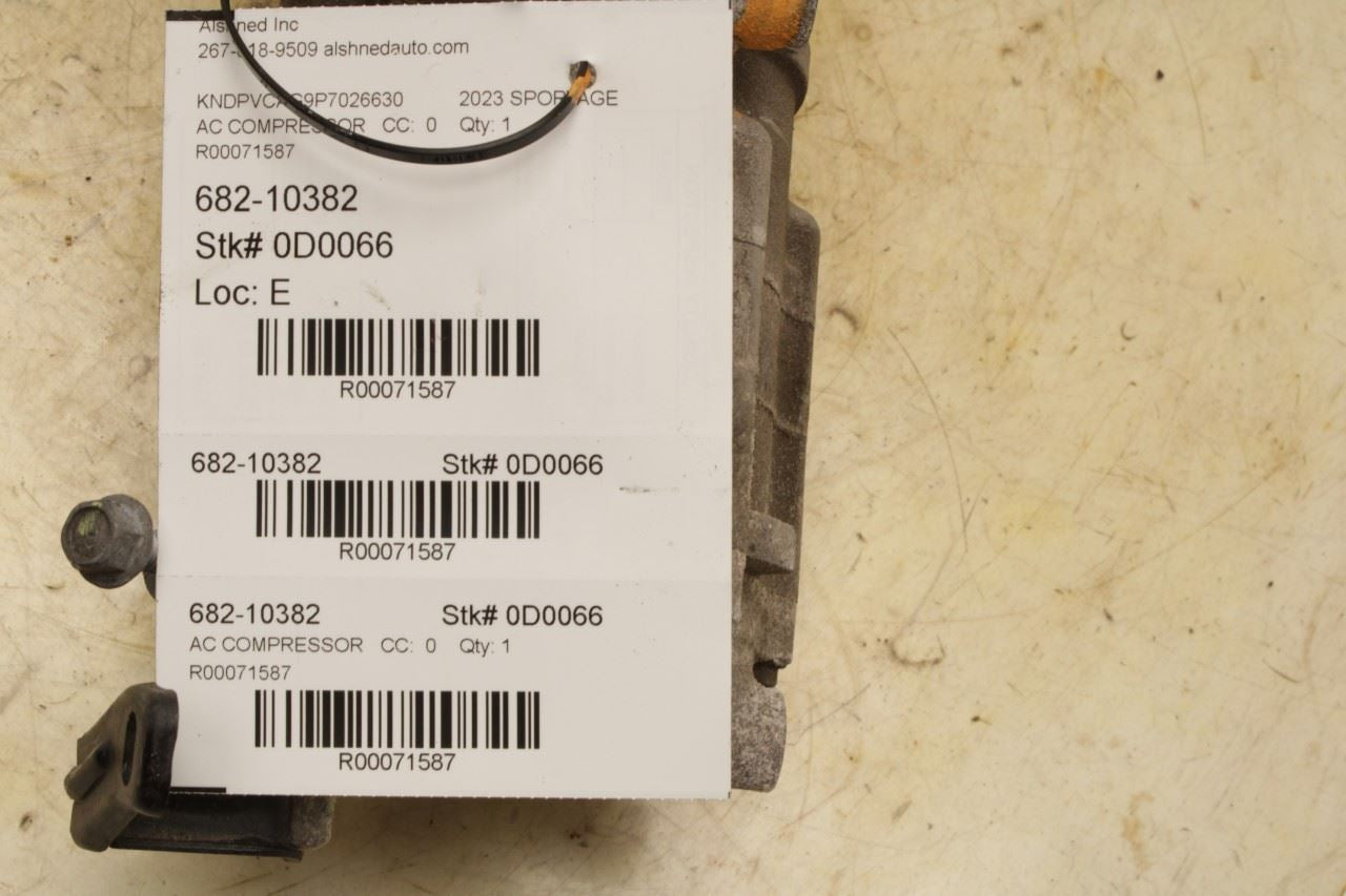 23-25 Kia Sportage Hybrid EX 1.6L AC Air Conditioner Compressor 977E1-P0001 OEM - Alshned Auto Parts