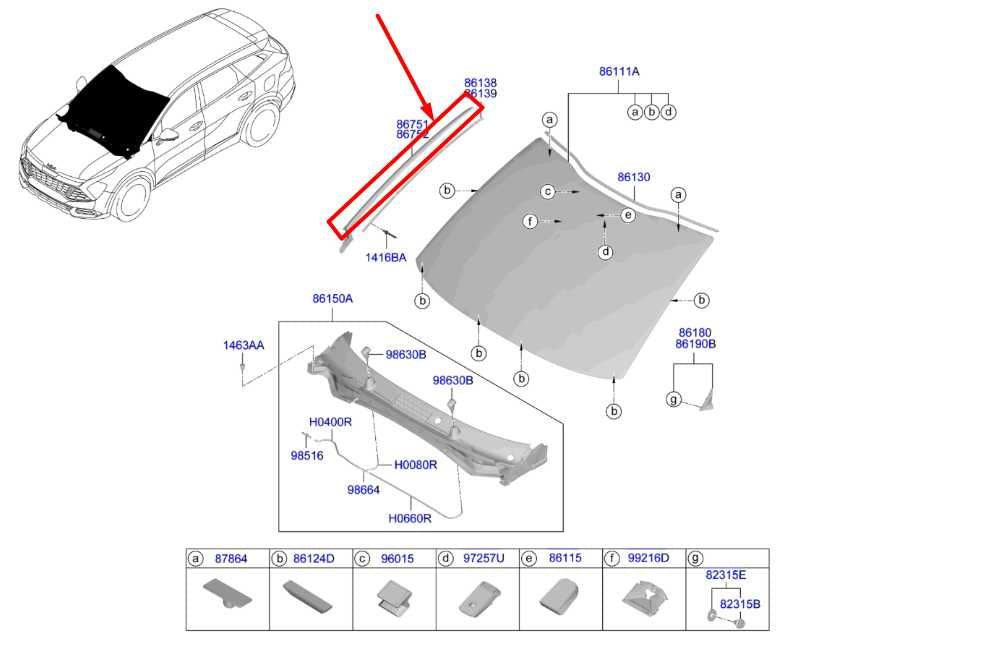 2023-2025 Kia Sportage Hybrid EX Front LH and RH Windshield Trim Garnish Molding - Alshned Auto Parts