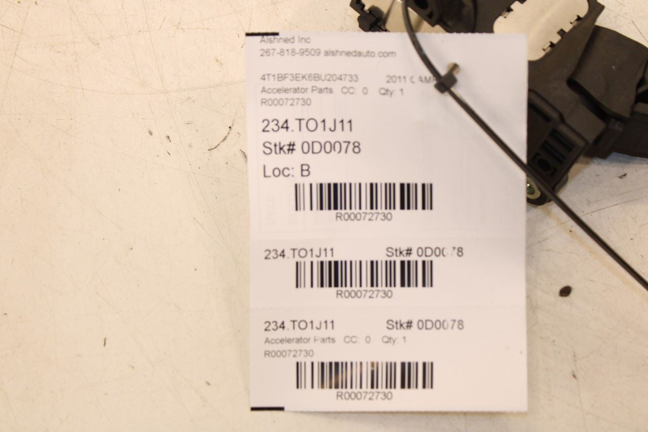 07-11 Toyota Camry LE 2.5L Accelerator Throttle Gas Pedal Sensor 78110-08010 OEM - Alshned Auto Parts