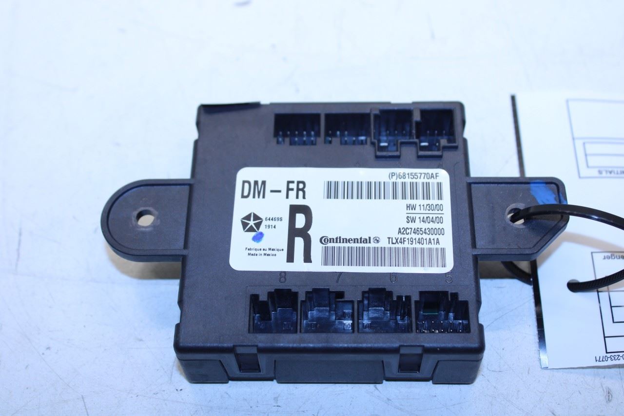 2013-2014 RAM 1500 Crew Cab Laramie Front Right Door Control Module 68155770AF - Alshned Auto Parts