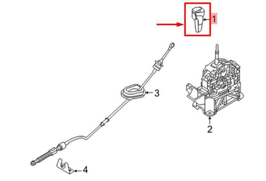 2020-2024 Nissan Sentra Automatic Transmission Gear Shifter Knob 34910-6CB2A OEM - Alshned Auto Parts