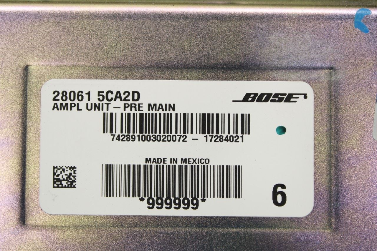 2017-2020 Infiniti Q60 Luxe Bose Audio Radio Amplifier Amp 28061-5CA2D OEM - Alshned Auto Parts