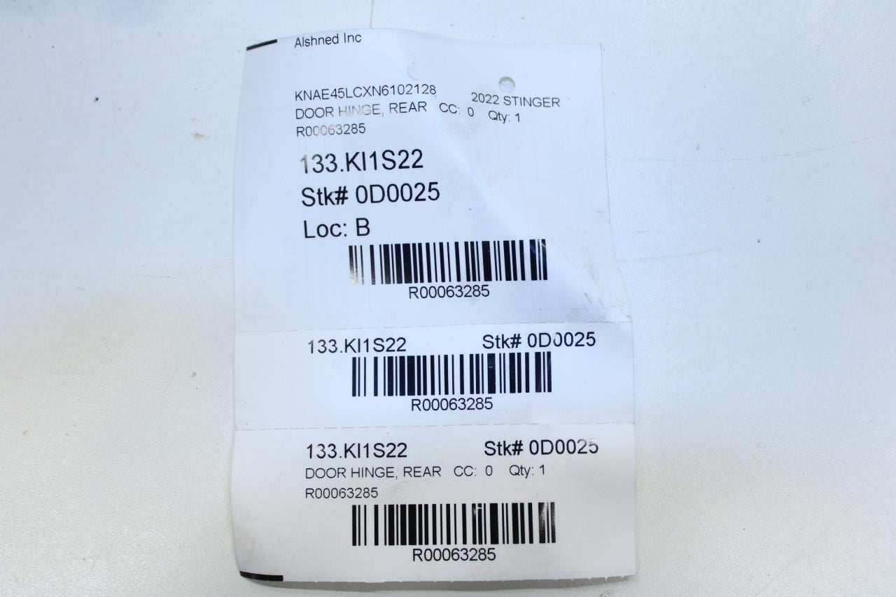 18-23 Kia Stinger GT1 Rear Left Side Door Hinge Upper and Lower 79410-F6000 OEM - Alshned Auto Parts