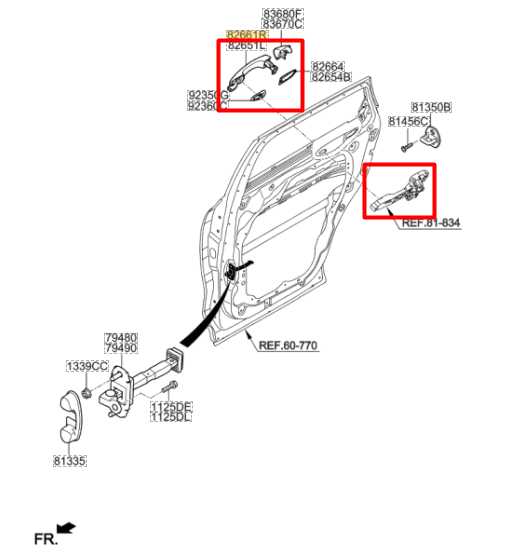 15-20 Kia Sorento LX 3.3L Rear Passenger Right Side Door Exterior Handle *ReaD* - Alshned Auto Parts