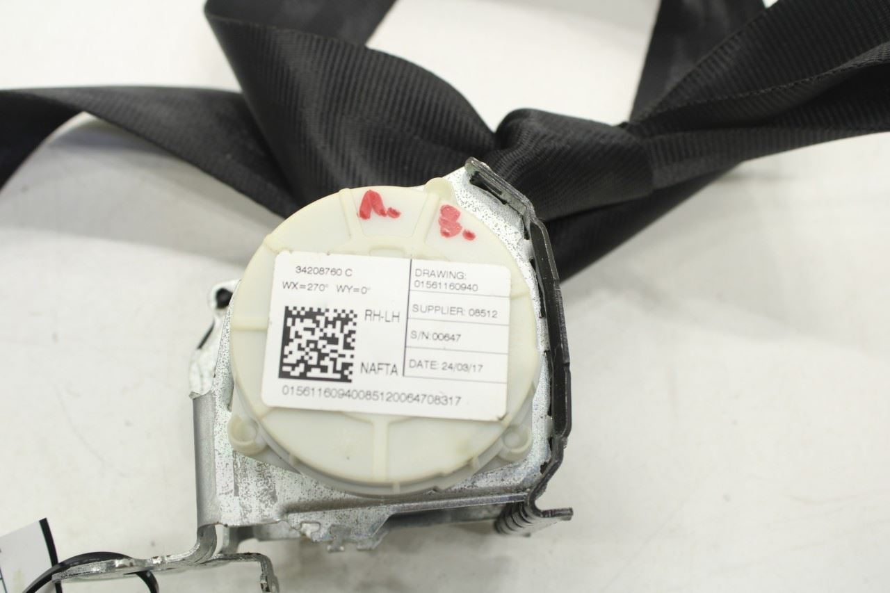 17-20 Alfa Romeo Giulia Ti AWD Rear Driver Left Side 2nd Row Seat Belt Retractor - Alshned Auto Parts