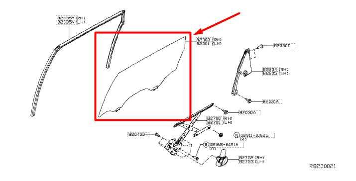 14-20 Infiniti QX60 Rear Right Passenger Side Door Window Glass 82300-3JA1C OEM - Alshned Auto Parts