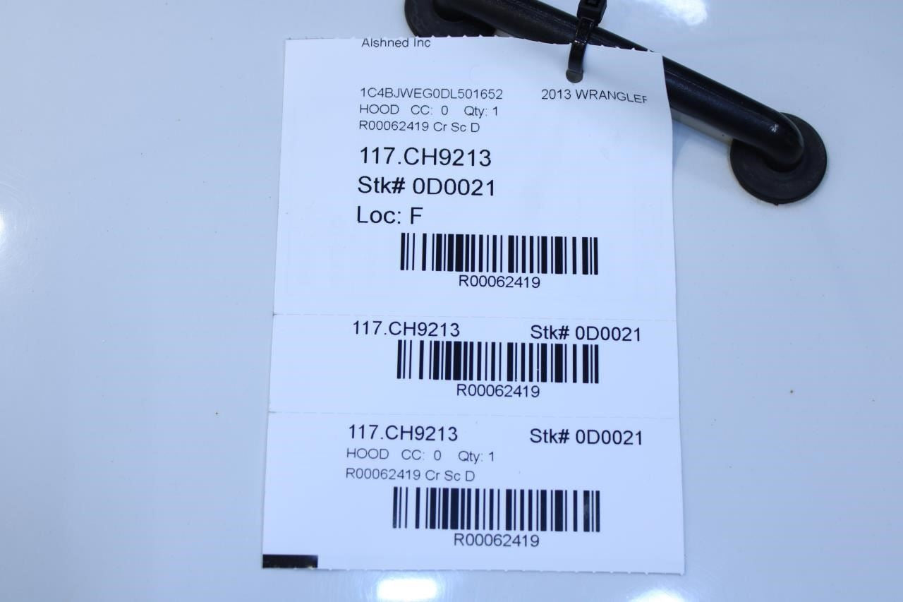 2013-2017 Jeep Wrangler Sahara Front Hood Shell Panel 68170741AB OEM *ReaD* - Alshned Auto Parts
