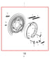 11-15 Dodge Durango SXT AWD Rear Driver Left Side Spindle Knuckle Hub 4877103AD2