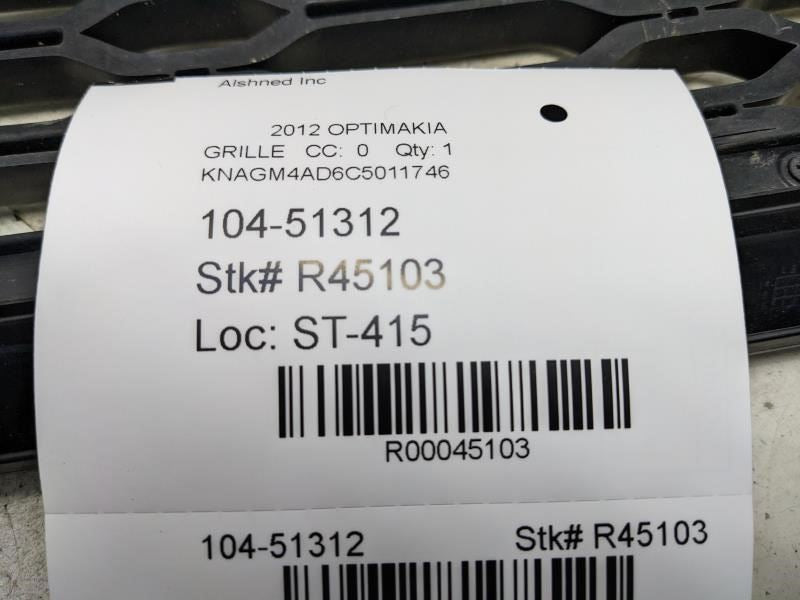 2011-2013 Kia Optima Hybrid Front Upper Radiator Grille 863604U000 OEM