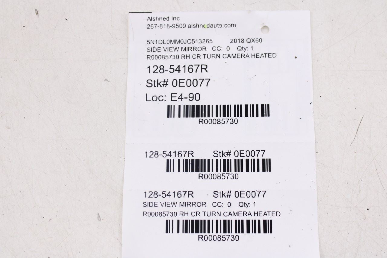 16-19 Infiniti QX60 3.5L AWD Right Side Rear View Mirror 96301-9NF9C OEM *ReaD*17