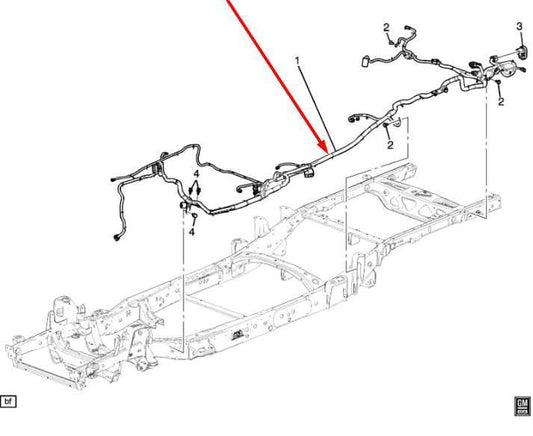 2018 GMC Canyon Frame Chassis Wire Wiring Harness 84314766 OEM - Alshned Auto Parts