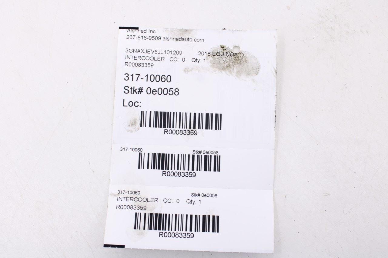 2018-22 Chevrolet Equinox LT 1.5L Intercooler Air Inlet Hose Tube Pipe 84498032 - Alshned Auto Parts