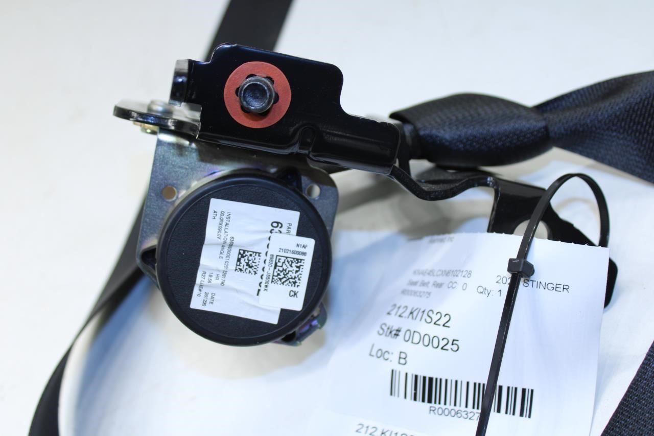18-23 Kia Stinger GT1 Rear RH Side 2nd Row Seat Belt Retractor 89820-J5500WK OEM - Alshned Auto Parts