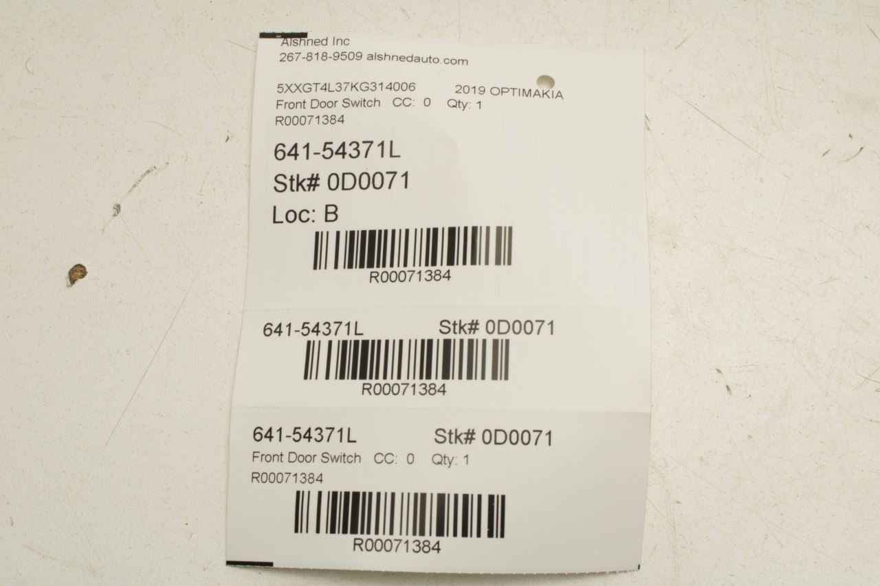 2019-2020 Kia Optima LX Front Left Master Power Window Switch w/ Mirror Switch - Alshned Auto Parts